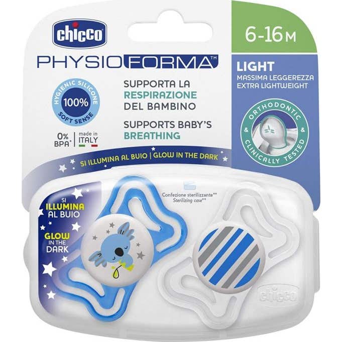 Chicco Kit Chupete Physioforma Light Lumi 6-16 M 1 ud