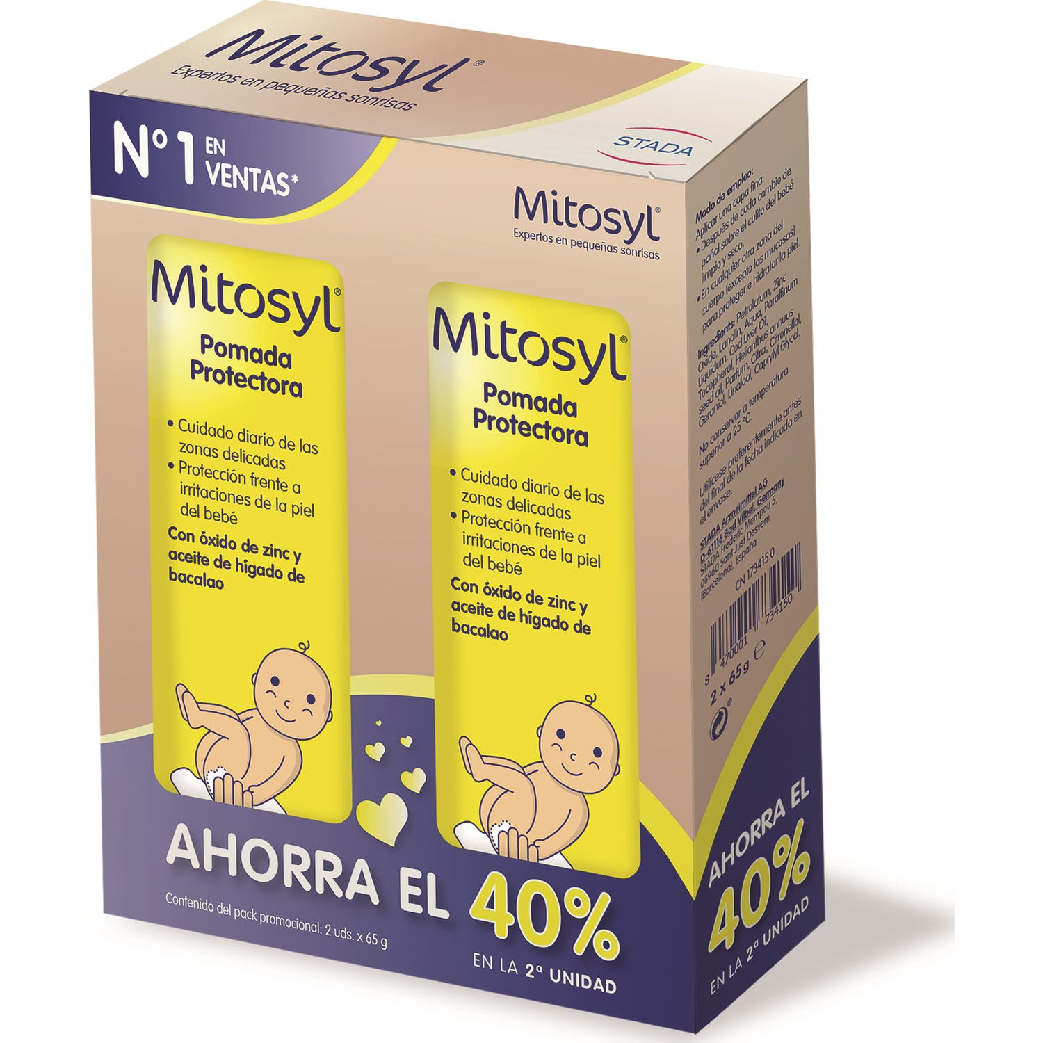 Mitosyl Pomada Protectora 2x65g