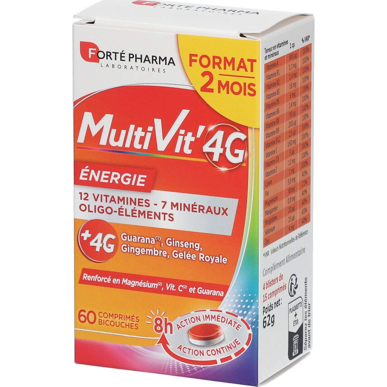 Forté Pharma Multivit 4G Energie 60comp