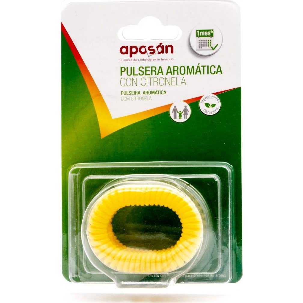 Aposán Pulsera de Muelle Aromática con Citronela Amarilla 3uds