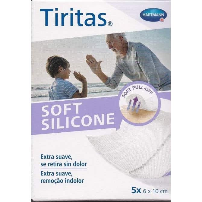 Tiritas Soft Silicone Apósito Adhesivo 6x10 cm 5 uds