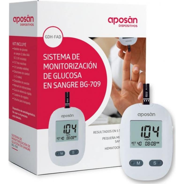 Aposán Glucómetro BG-709 Kit