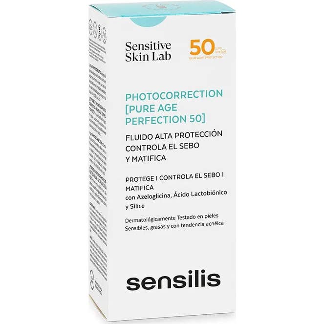 Sensilis Photocorrection [Pure Age Perfection 50] Fluido Seborregulador Matificante SPF50+ 40 ml
