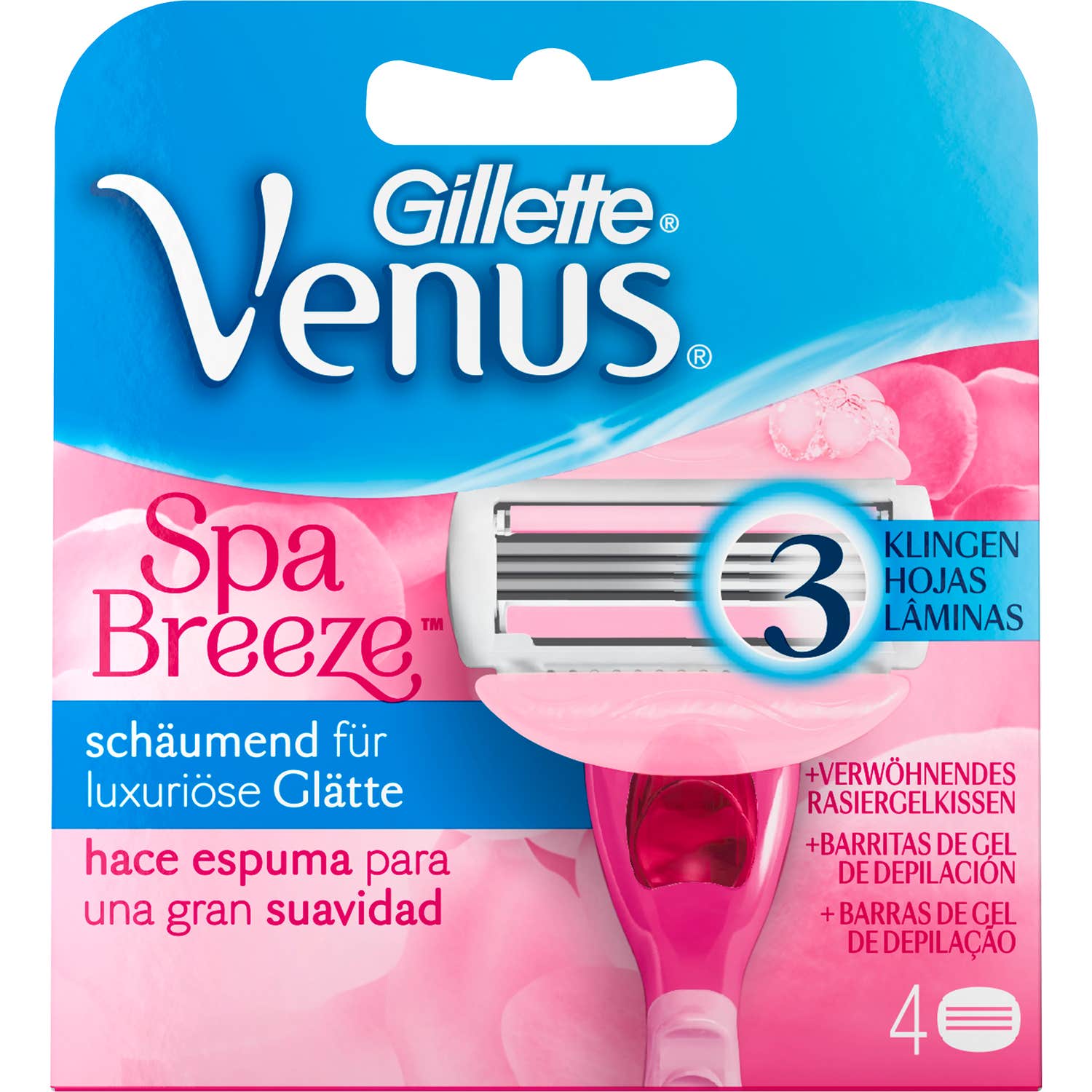 Gillette Venus Spa Breeze Recambio 4u