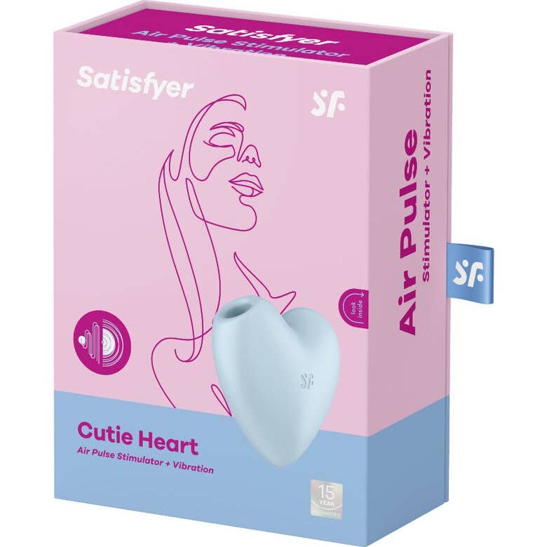 Satisfyer Cutie Heart Estimulador Vibrador Azul 1ud