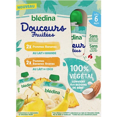Calabaza Blédina 100% Vegetal Multi 4 X95 g
