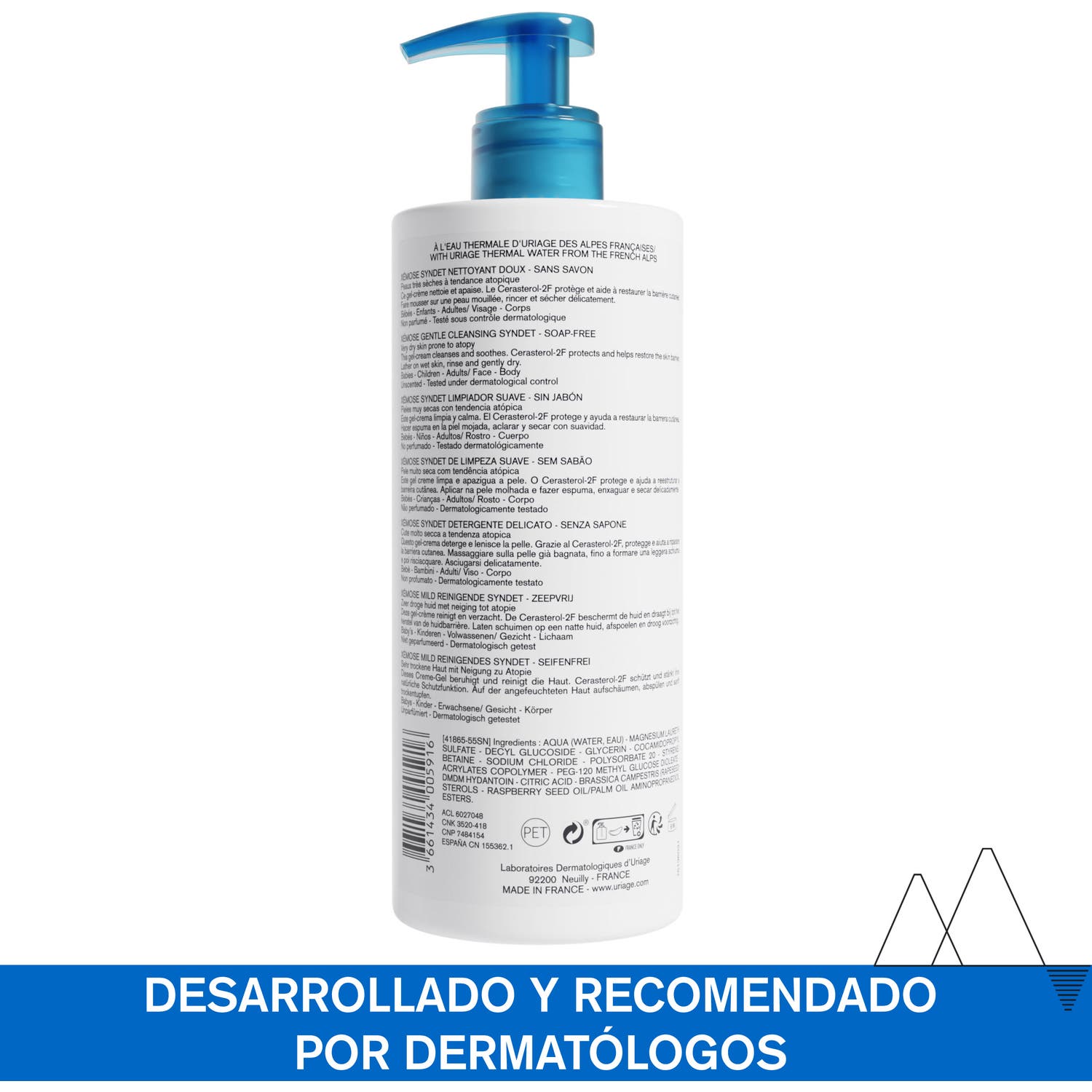 Uriage Xémose Syndet Limpiador Suave 500ml Uriage Xémose Syndet Limpiador Suave 500ml