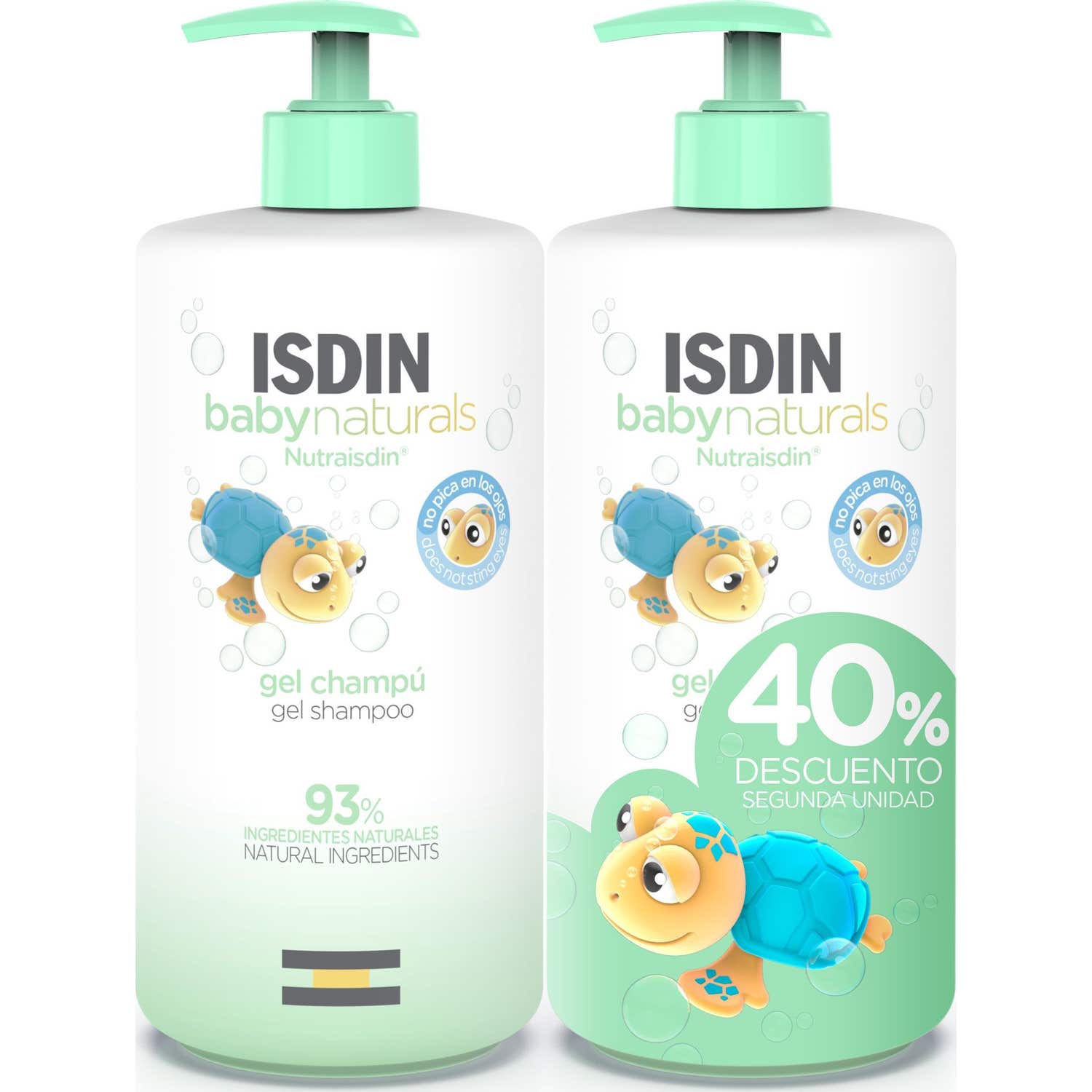 ISDIN Baby Naturals Gel Champú 2x750ml
