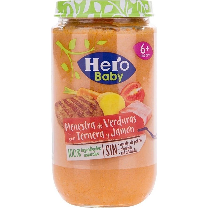 Hero Baby Menestra Verduras Ternera Jamón 235g