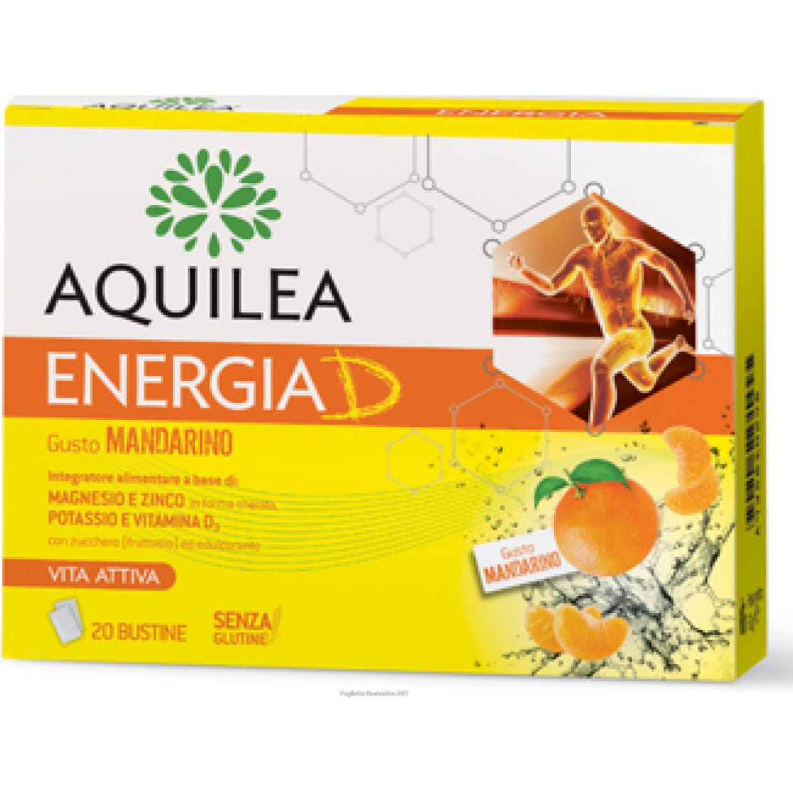 Aquilea Energia D Sabor Mandarina 20 sobres