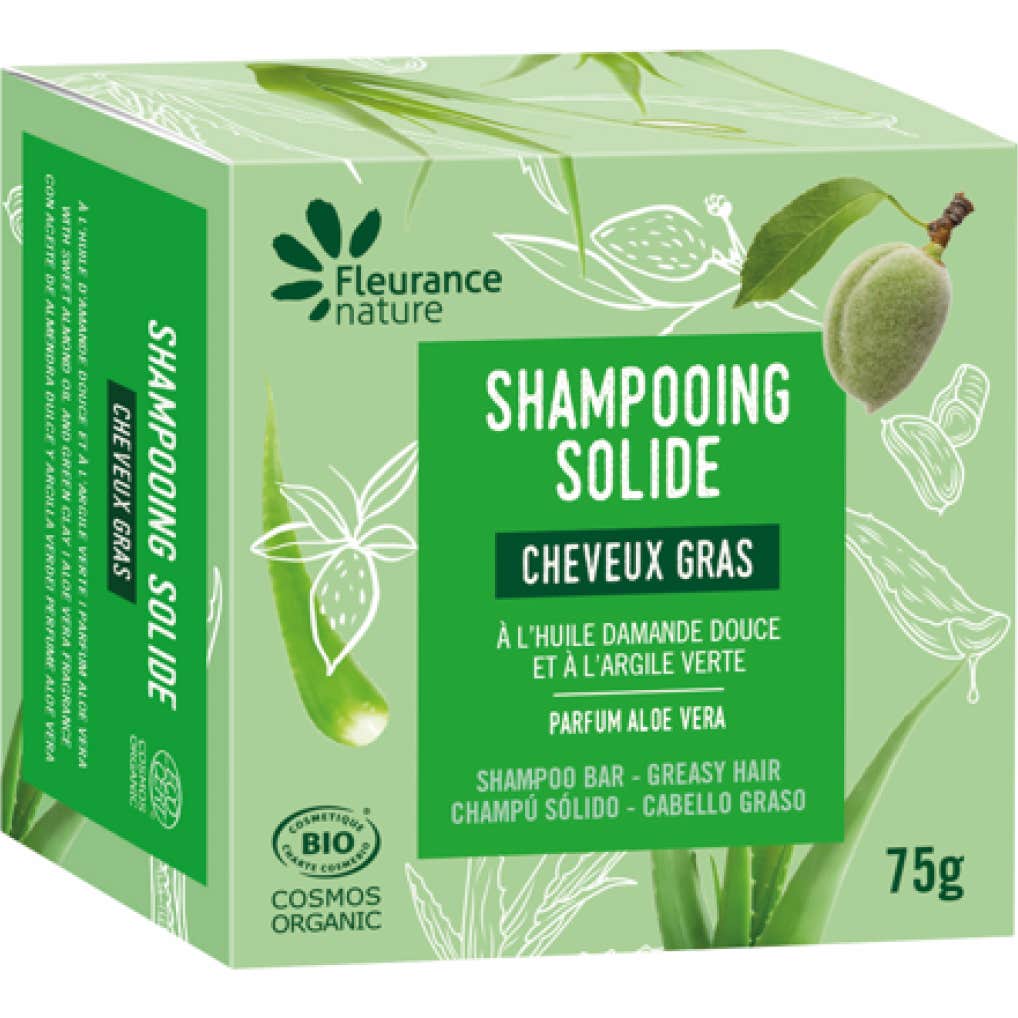 Fleurance Nature Champú Sólido Cabello Graso 75g