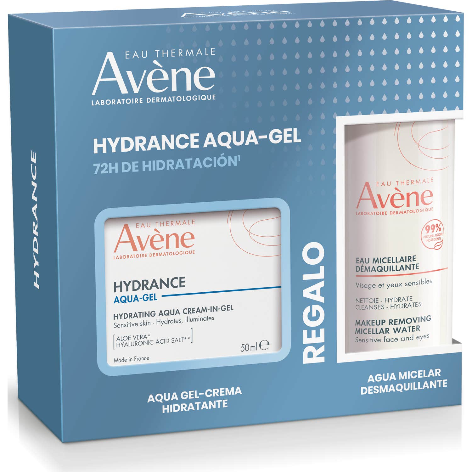 Avène Pack Hydrance Aqua-Gel 50 ml + Agua Micelar 100 ml