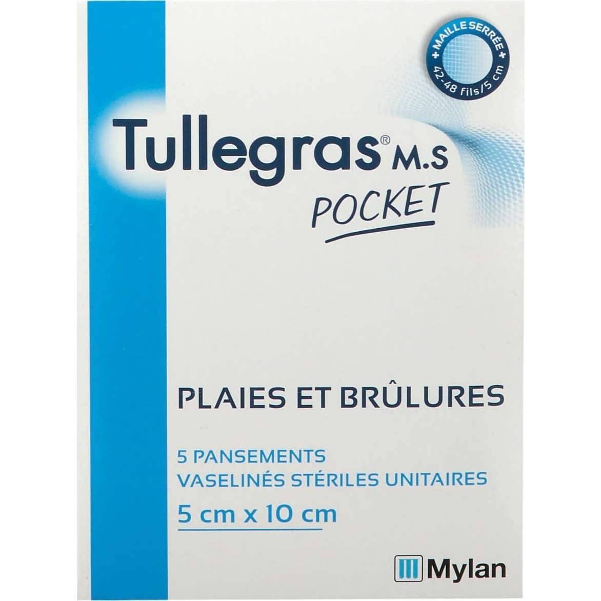 Tullegras M.S Pocket Box de 5 Apósitos 5 Cm X 10 Cm