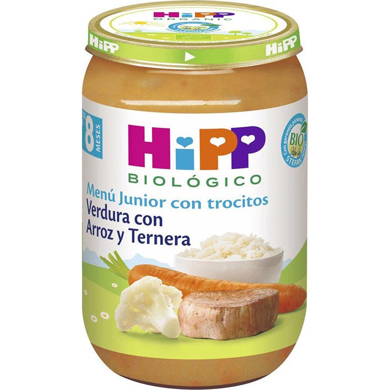 Hipp Tarrito Verdura con Arroz y Ternera 220 g