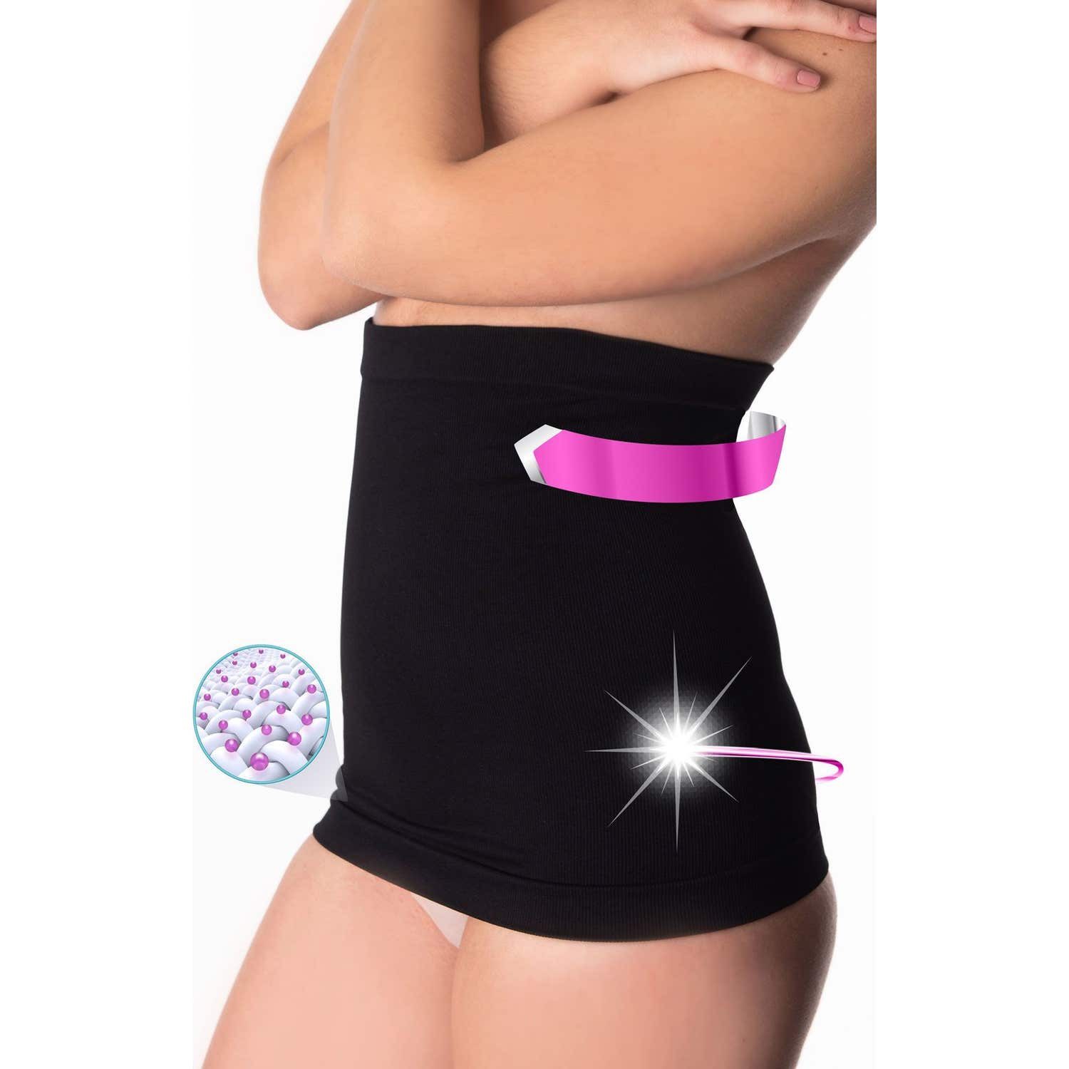 Anaissa Cinturón Reductor Fibra Emana Alie Negro Talla L-XL 1ud