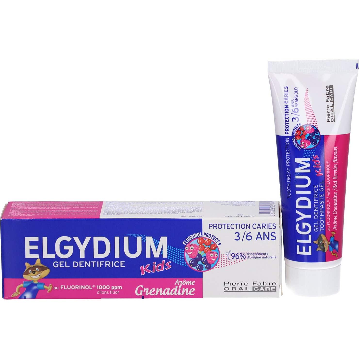 Elgydium Kids Dentífrico 3/6 Ans Granadina 50ml