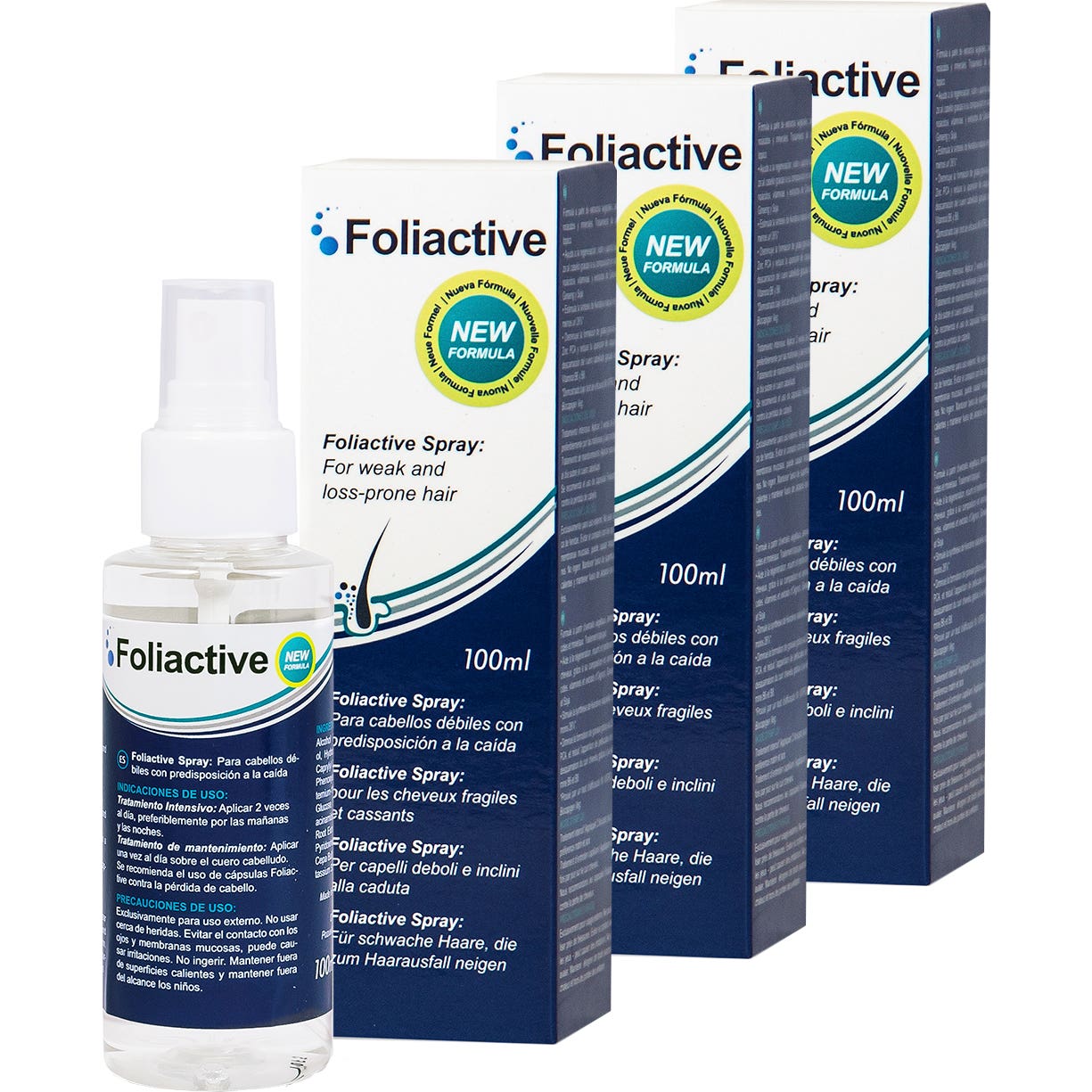 Foliactive Spray Loción Anticaída 3x100ml
