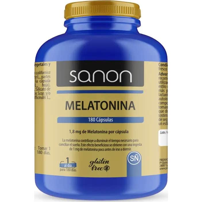 Sanon Melatonina 180 Cápsulas - Imagen 2