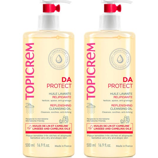 Topicrem DA Protect Replenishing Cleansing Oil Pack 2x500ml
