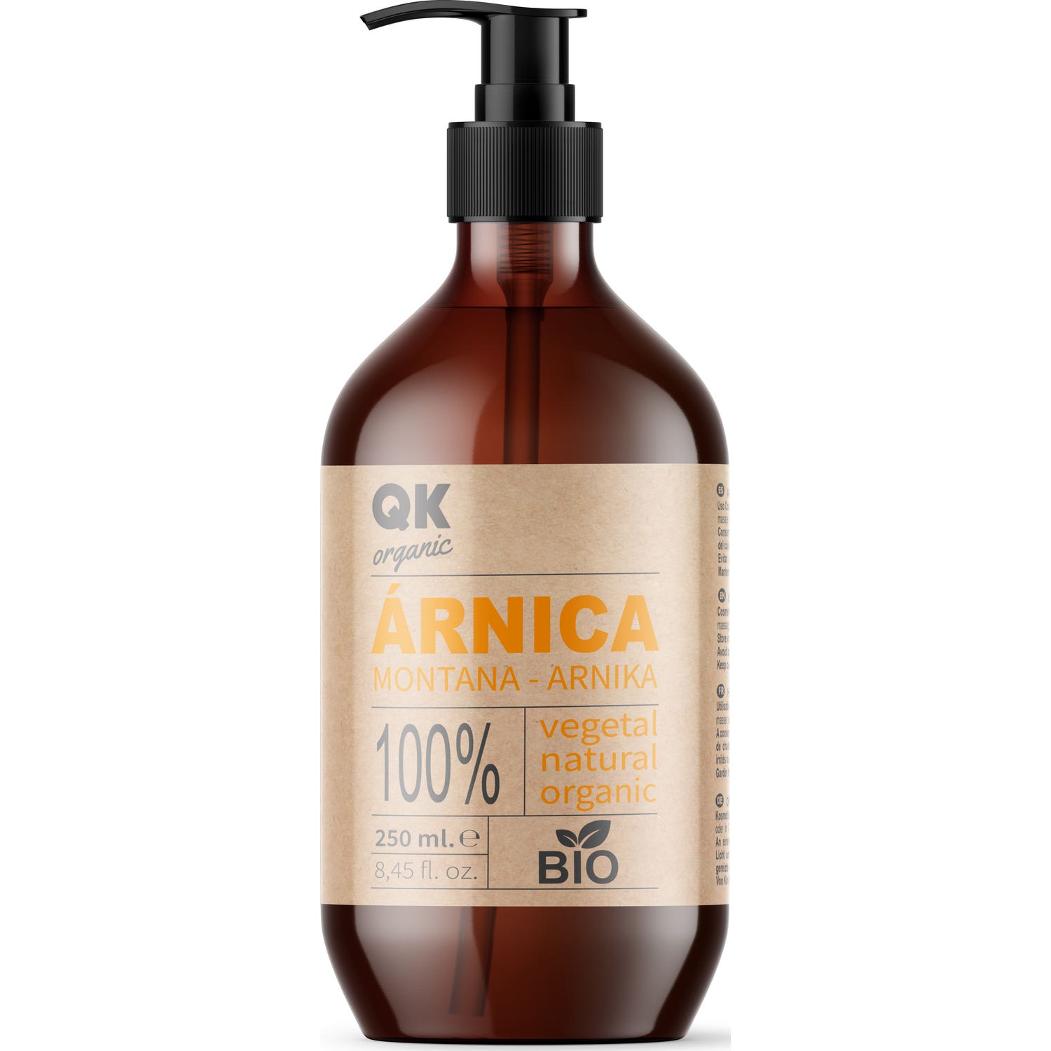 QKnatur Aceite Macerado Árnica 100% Puro Bio 250ml