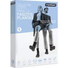 Medilast Calcetin Corto Fascitis Negro T-M