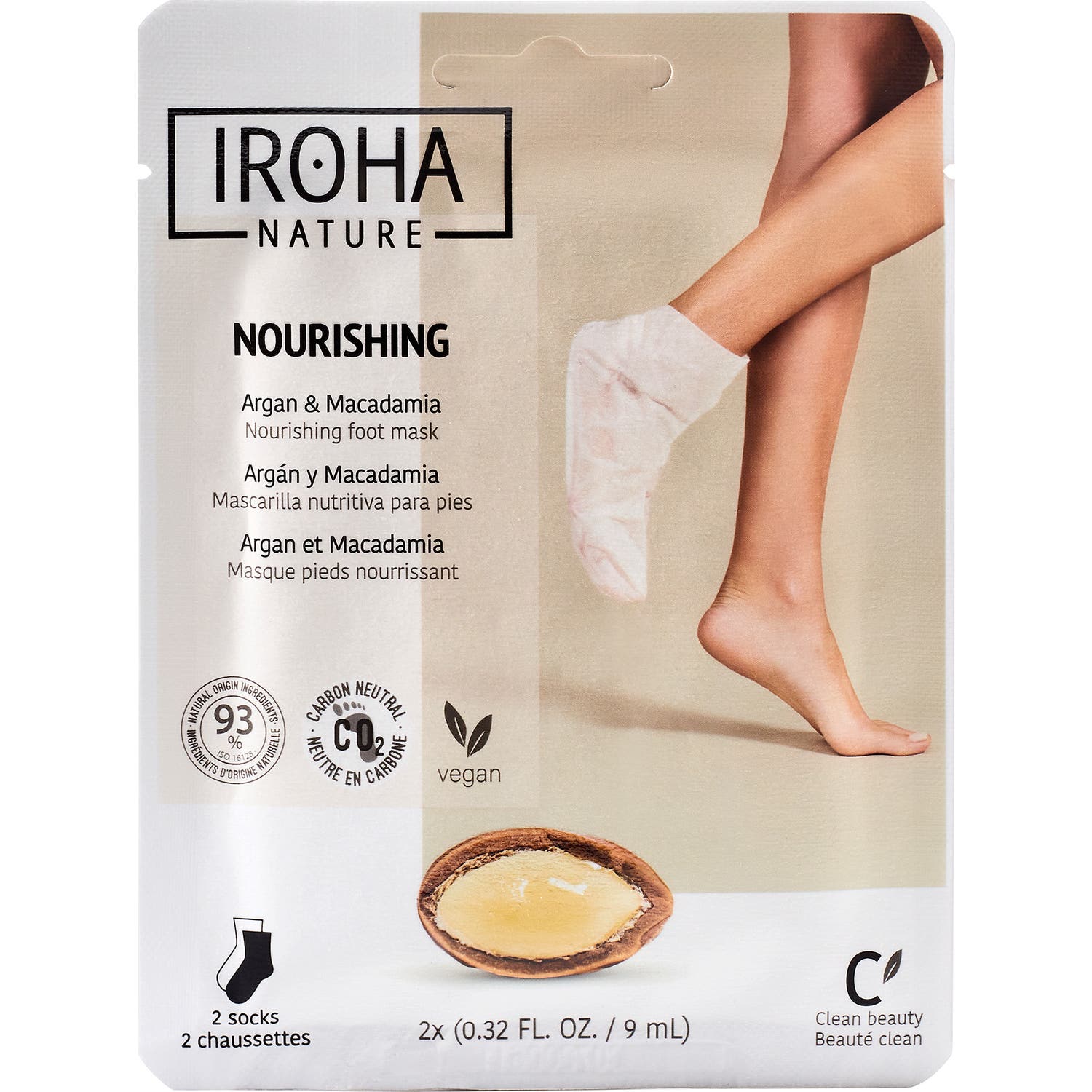 Iroha Nature Calcetines Mascarilla Nutritivos Argán 20ml