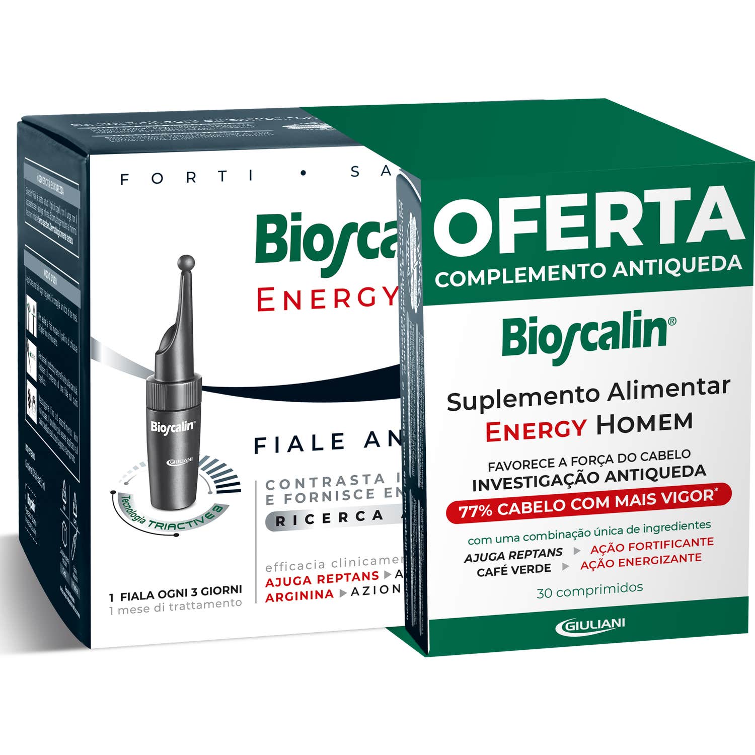 Bioscalin Pack Energy Hombre Ampollas 10x3,5ml + Suplemento Alimenticio 30comp