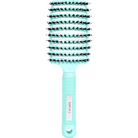 Bifull Cepillo Esqueleto Pelo Jabalí y Nylon Total Brush Verde Mint 1 ud