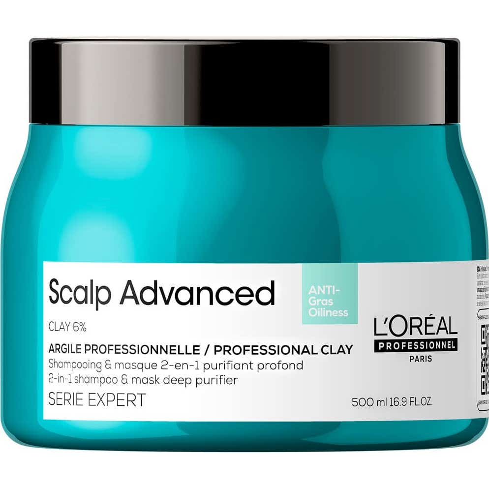 'L''Oréal Scalp Advanced Anti-Oiliness 2-in-1 Professional Shampoo & Mask Deep Purifier 500 ml'