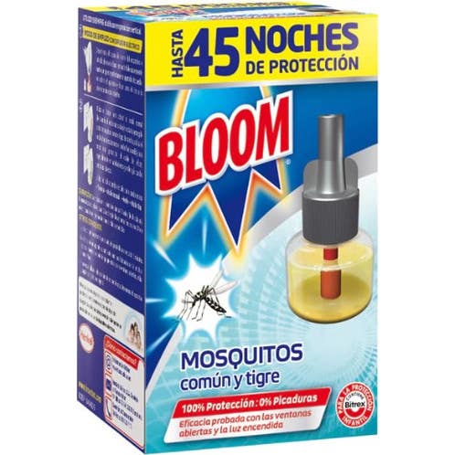 Bloom Mosquitos Recambio Eléctrico Líquido 45 Noches 1ud
