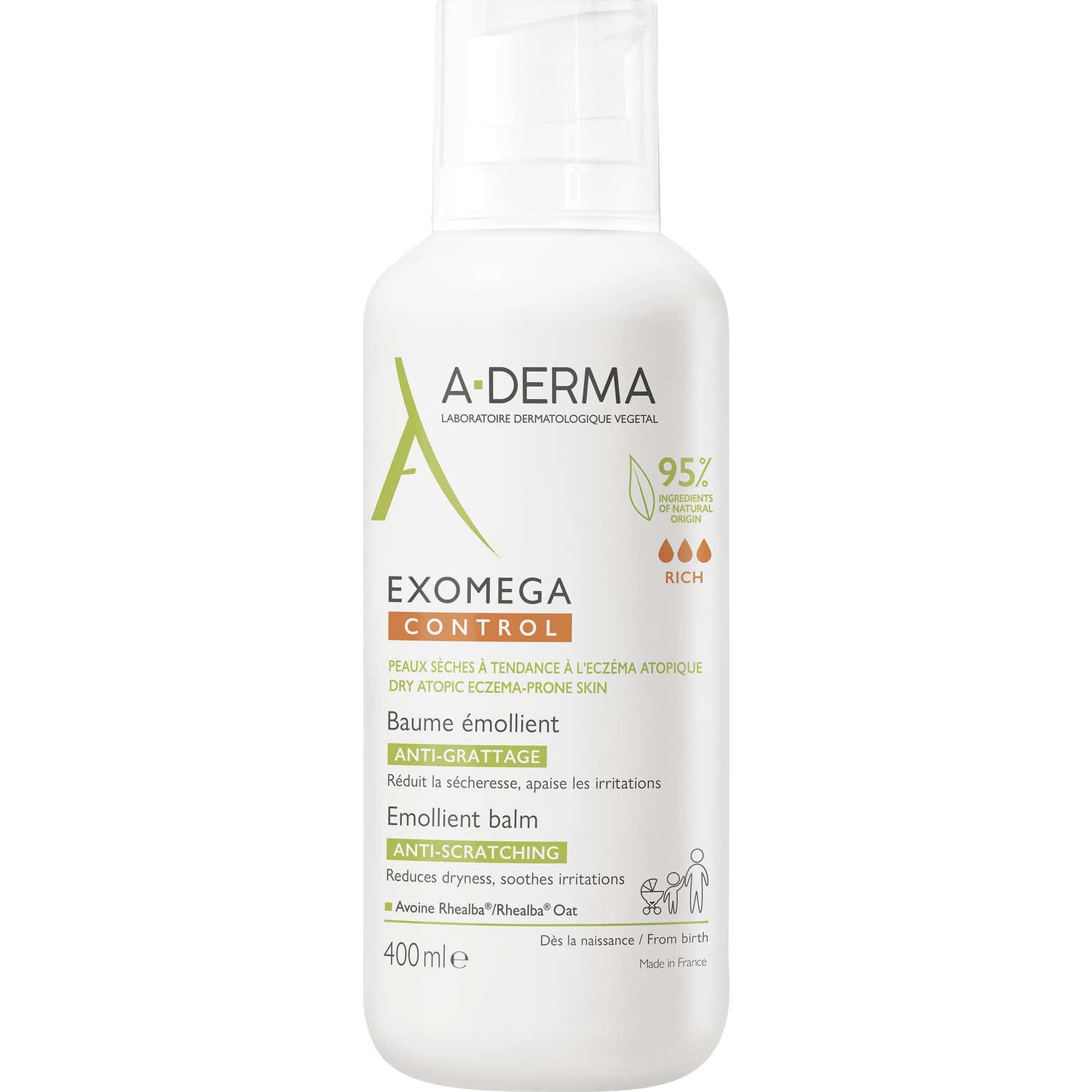 A-Derma Exomega Control Bálsamo Emoliente 400 ml