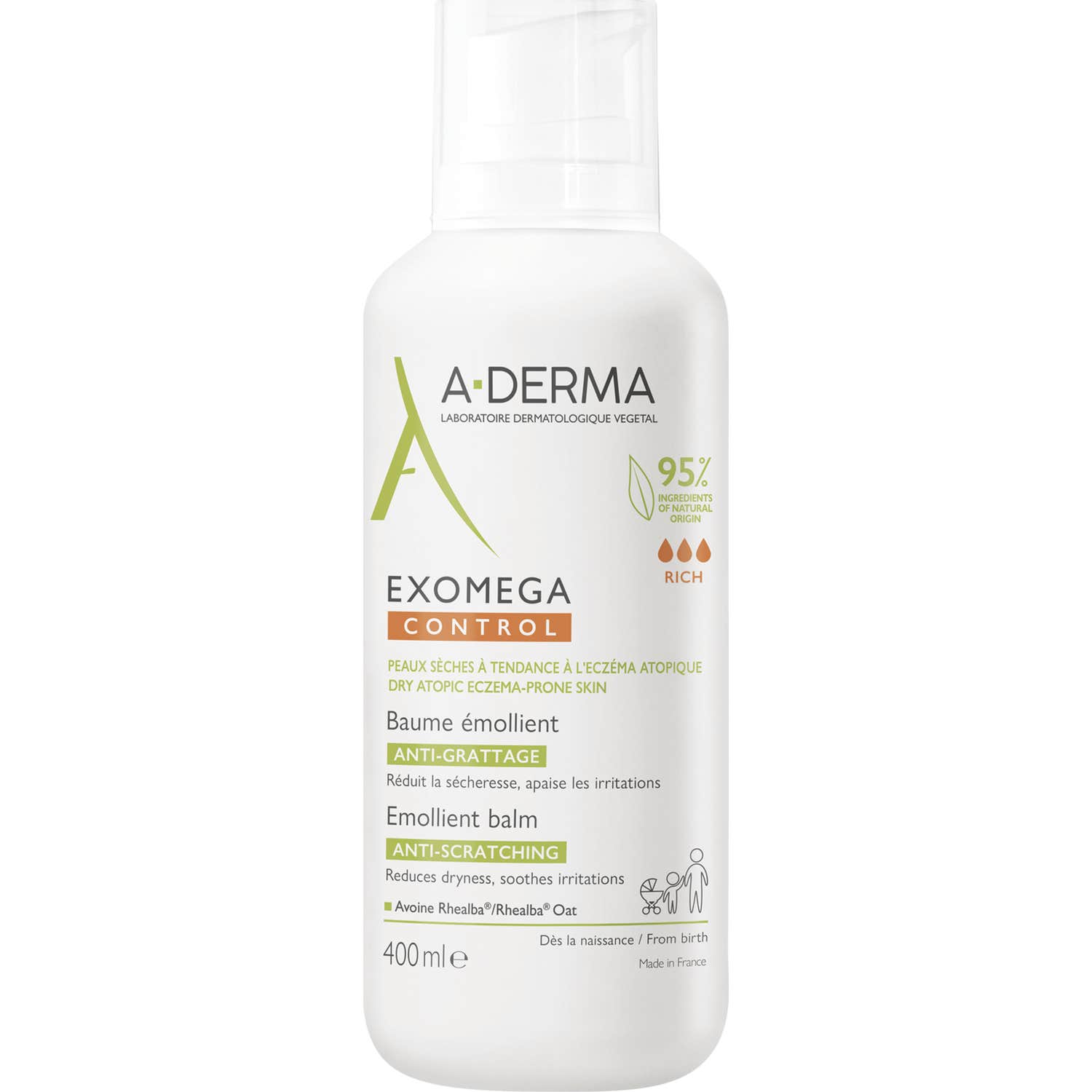 A-Derma Exomega Control Bálsamo Emoliente 400ml
