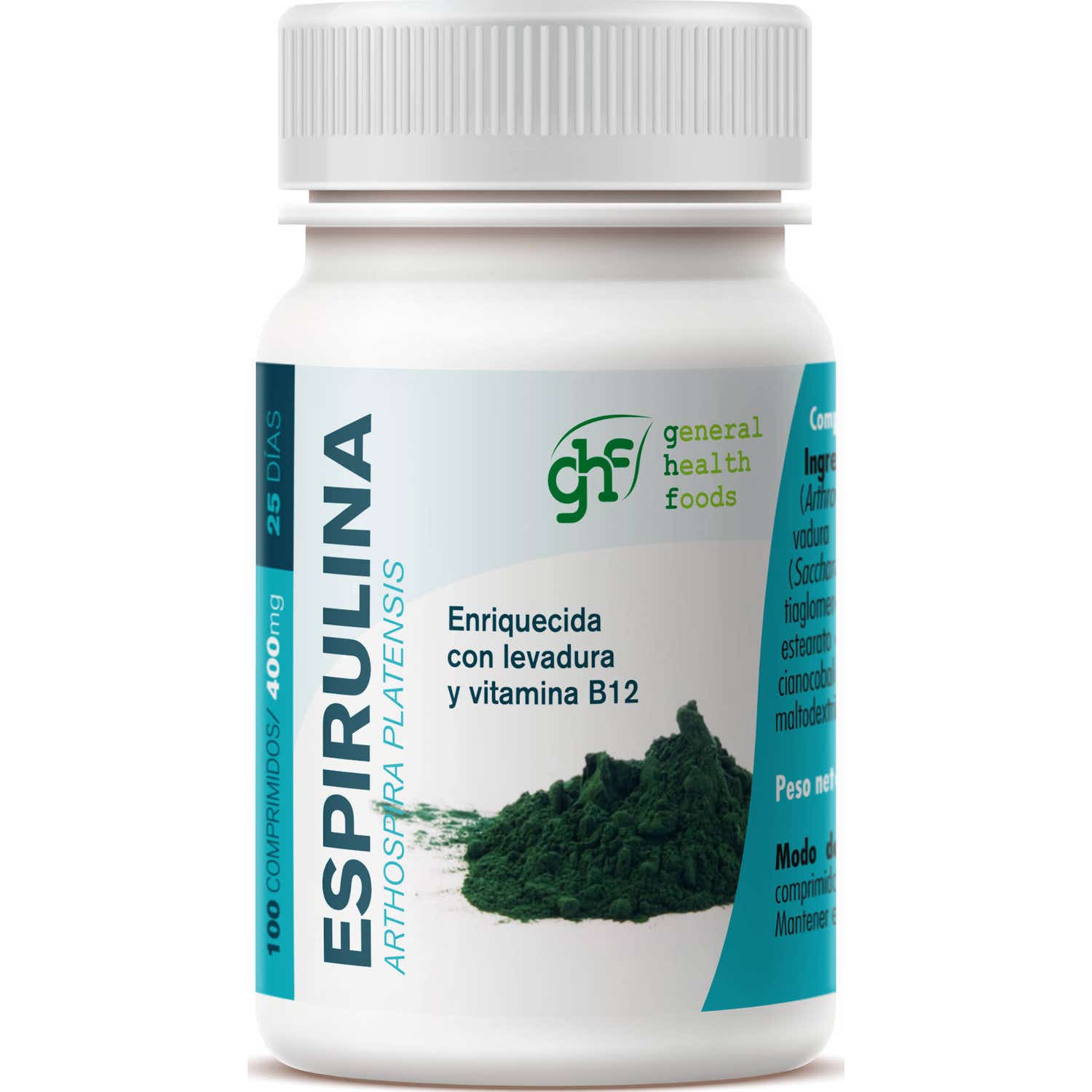 GHF Espirulina 400mg 100comp