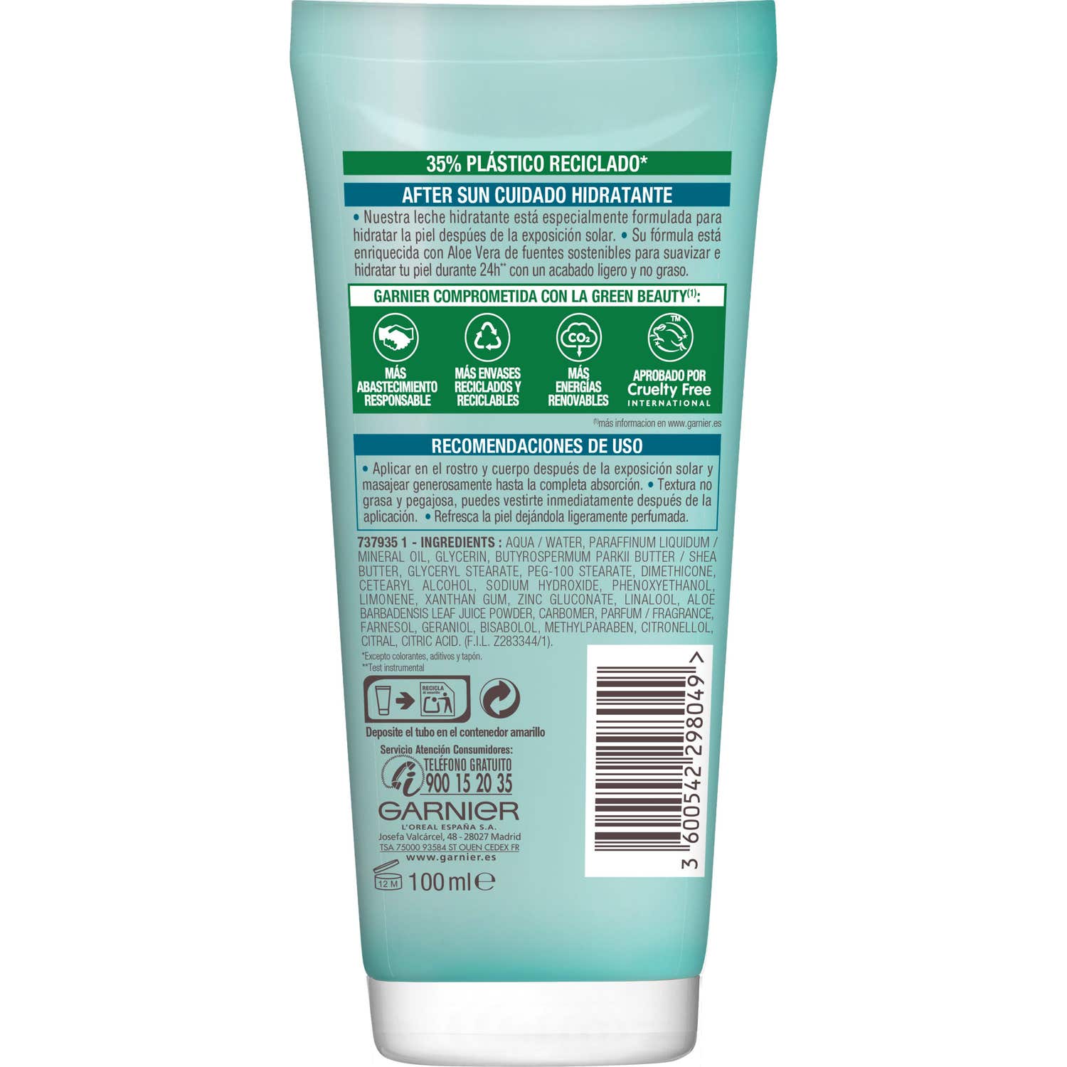 Garnier Delial Aftersun Leche Hidratante Calmante 100ml