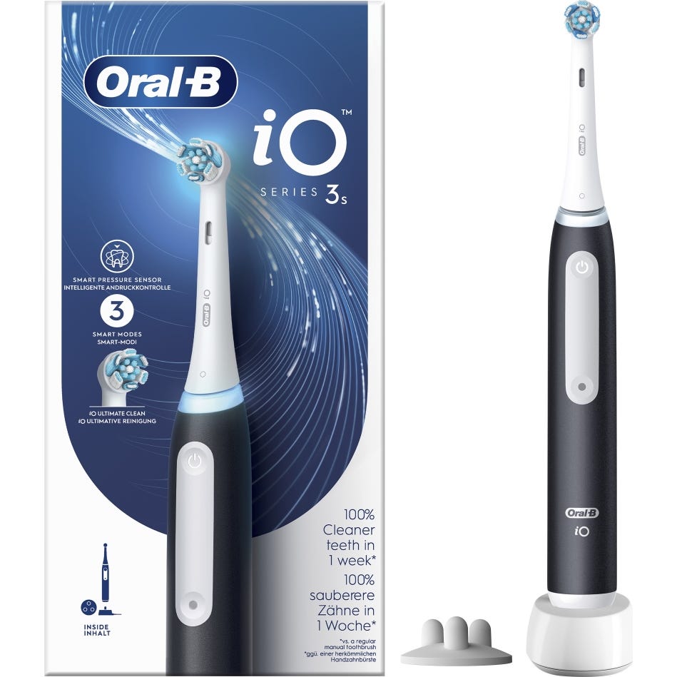 Oral-B iO Series 3s Cepillo de Dientes Eléctrico Negro 1 ud