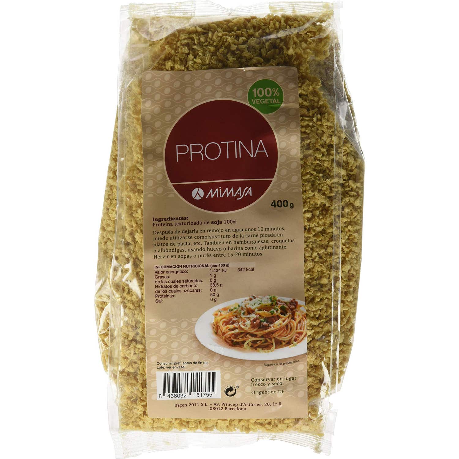 Mimasa Soja Texturizada Fina Protina 400g
