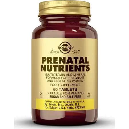 Nutrientes pré-natais 60 comp Solgar