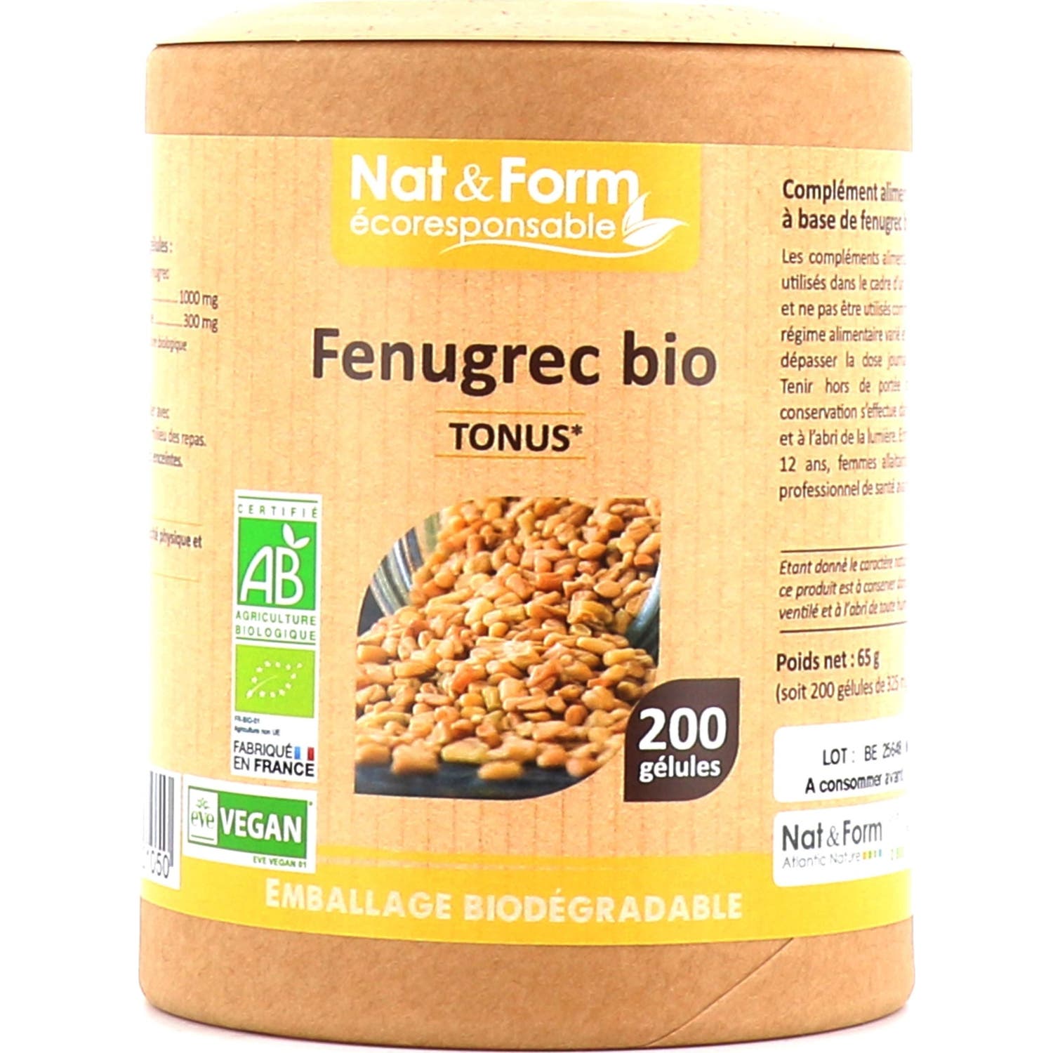 Nat&Form Eco Fenugreek Bio Geveg200
