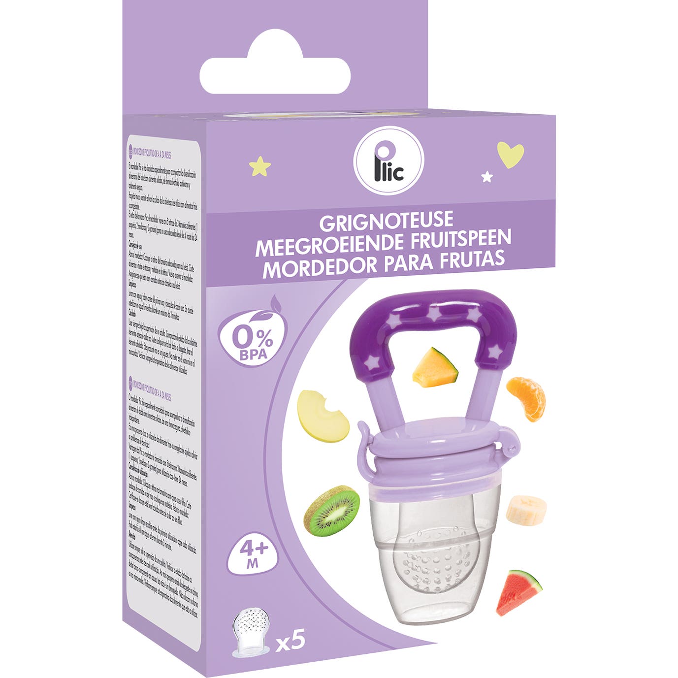 Plic Care Mordedor Frutas Bebé Violeta 1ud