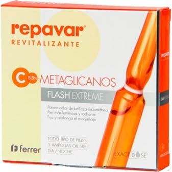 Repavar Revitalizante Metaglicanos Flash Extreme 5 Ampollas