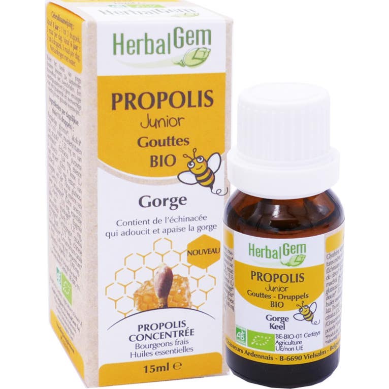 Herbalgem Propóleo Orgánico Junior Large Spectrum Drops 15 ml