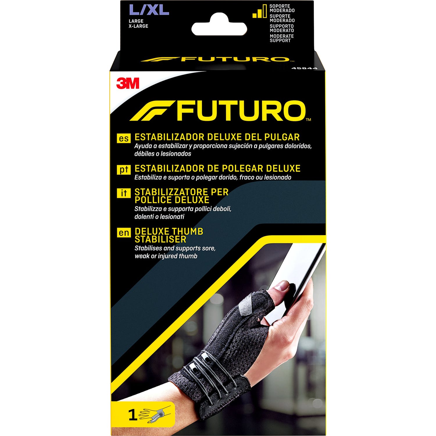 Futuro® 3M muñequera pulgar color negro T-L/XL 1ud