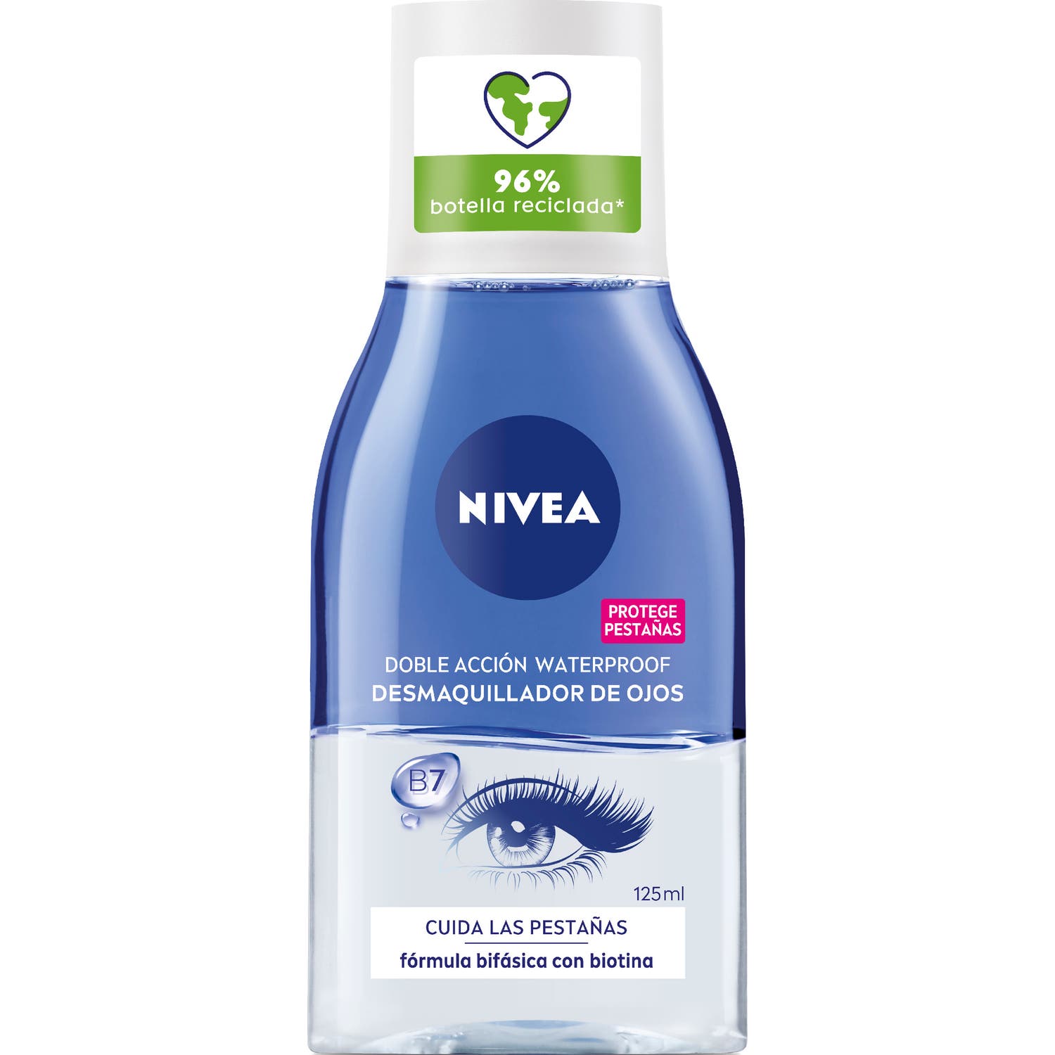 Nivea Visage Desmaquillante Ojos Waterproof Doble Acción 125ml