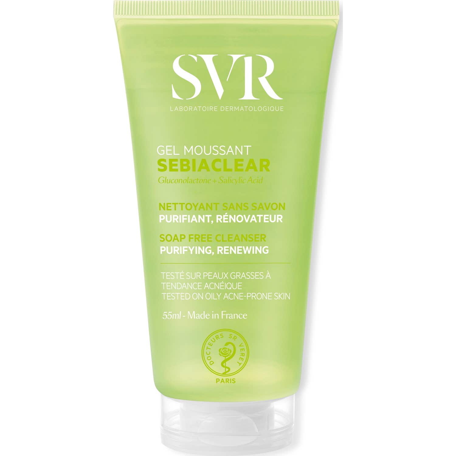 SVR Sebiaclear Gel Moussant Gel Limpiador Anti-imperfecciones 55 ml