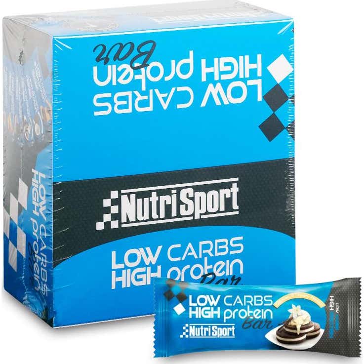 Nutrisport Barritas Low Carbs Cookies y Crema 16 uds