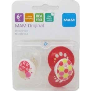 MAM Original Chupete Tetina Látex 6 M+ 2 uds