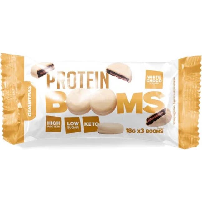 Quamtrax Booms Protéicas de Chocolate Blanco 3x18 g