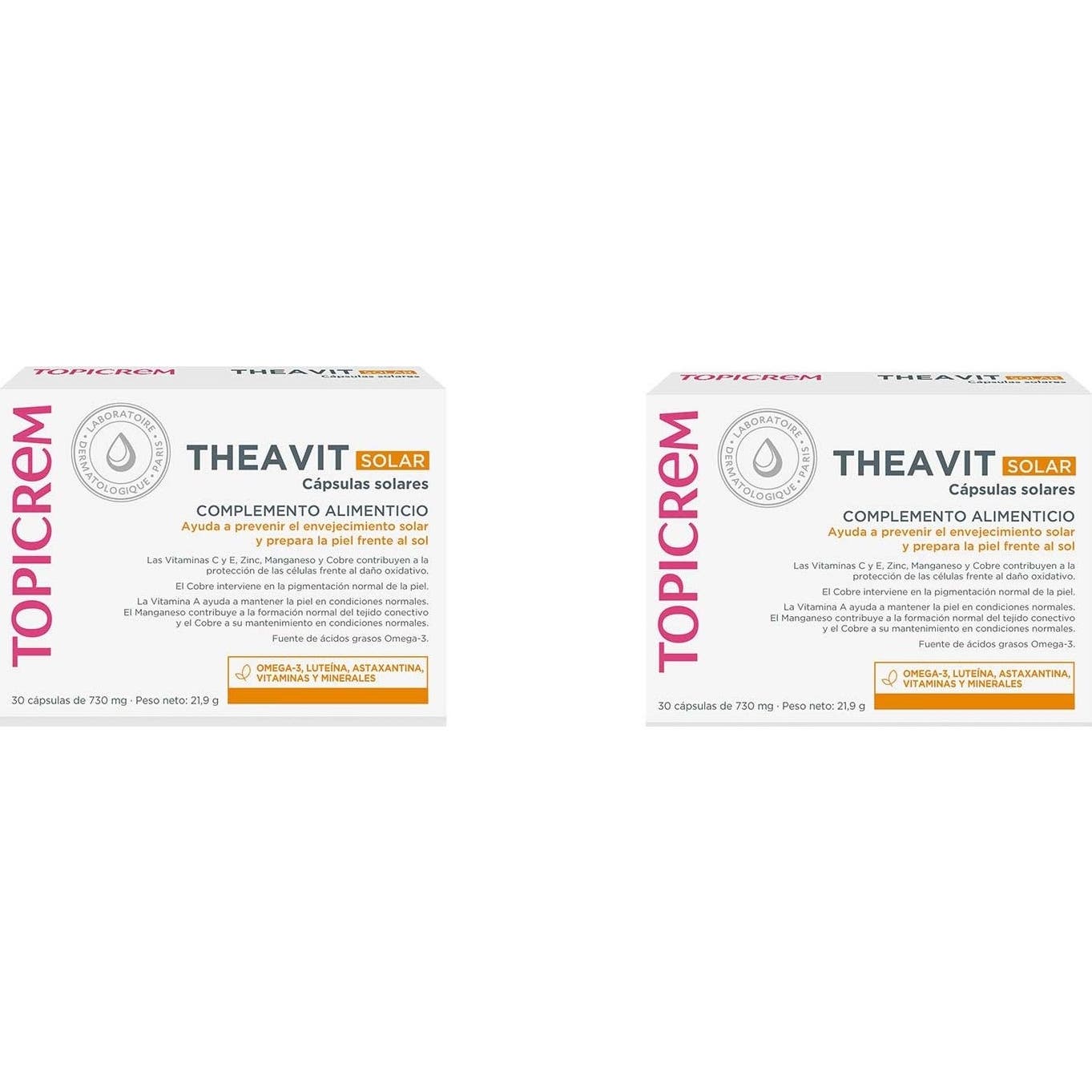 Topicrem Theavit Solar Pack 2x30caps