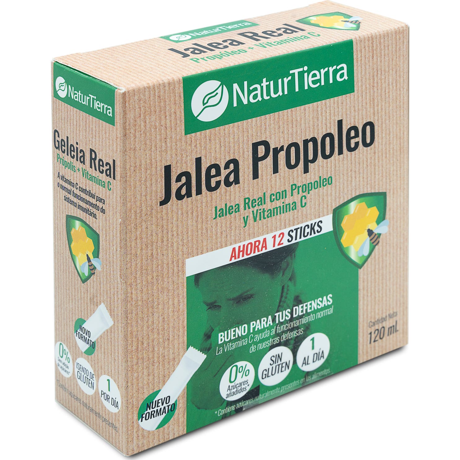 Naturtierra Jalea Real con Propóleo Vitamina C 12uds