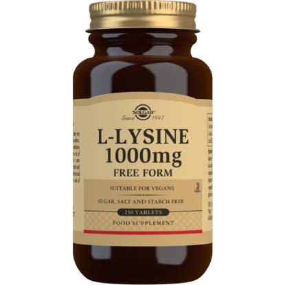Solgar L-Lisina 1000mg Forma Libre 250comp